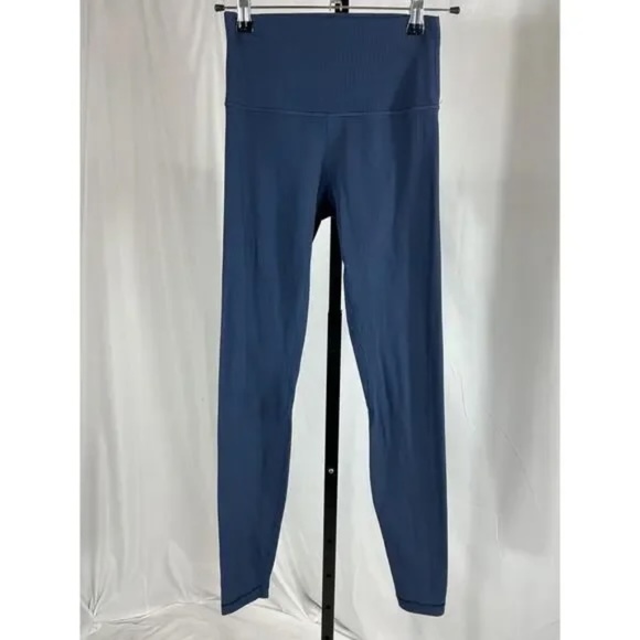 Lululemon Align High-Rise Ribbed Pant 28" TRUE NAVY Size 4 NWOT - Picture 6 of 7